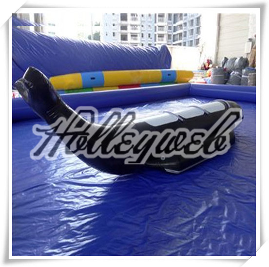 Inflatable Banana Boat Inflatable Water Boat Commercial Grade With 0.9mm PVC
