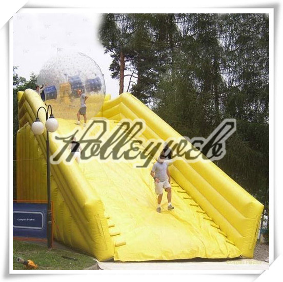 Durable Inflatable Zorb Ramp Inflatable Orbit Inflatable Air Track Yellow
