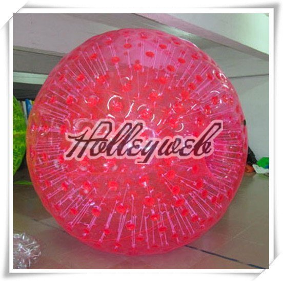 PVC/TPU Pink Inflatable Zorb Ball Human Hamster Ball For Sale Cheap Price Grass Zorbing Ball